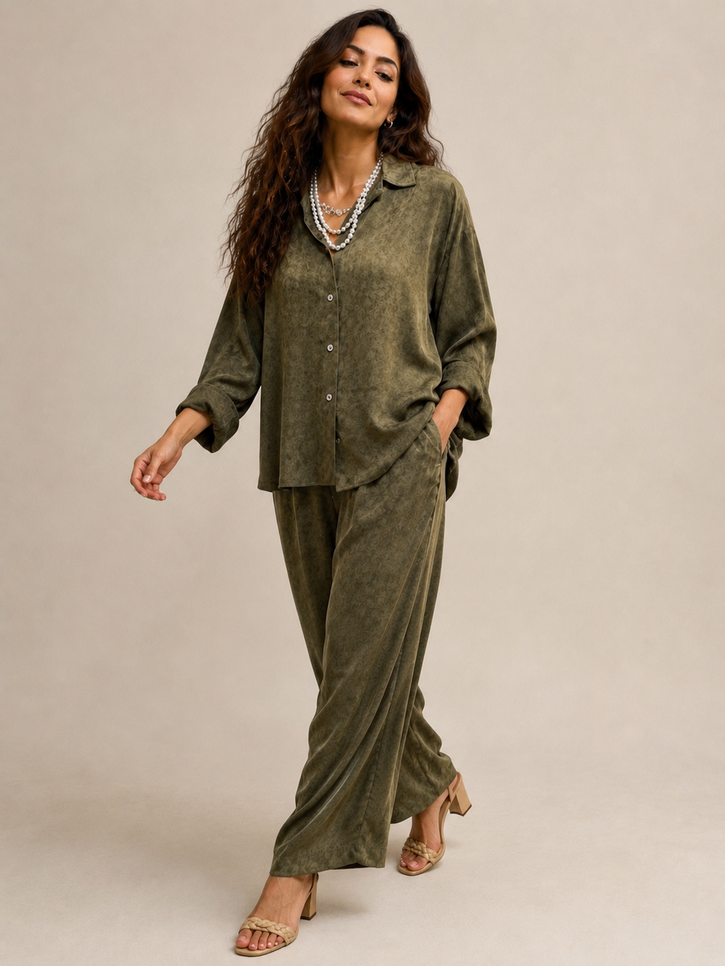 Vintage silk ensemble
