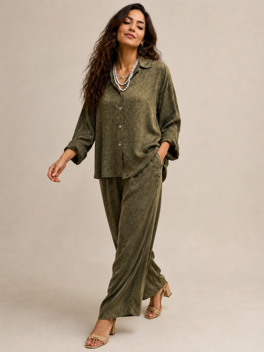 Vintage silk ensemble