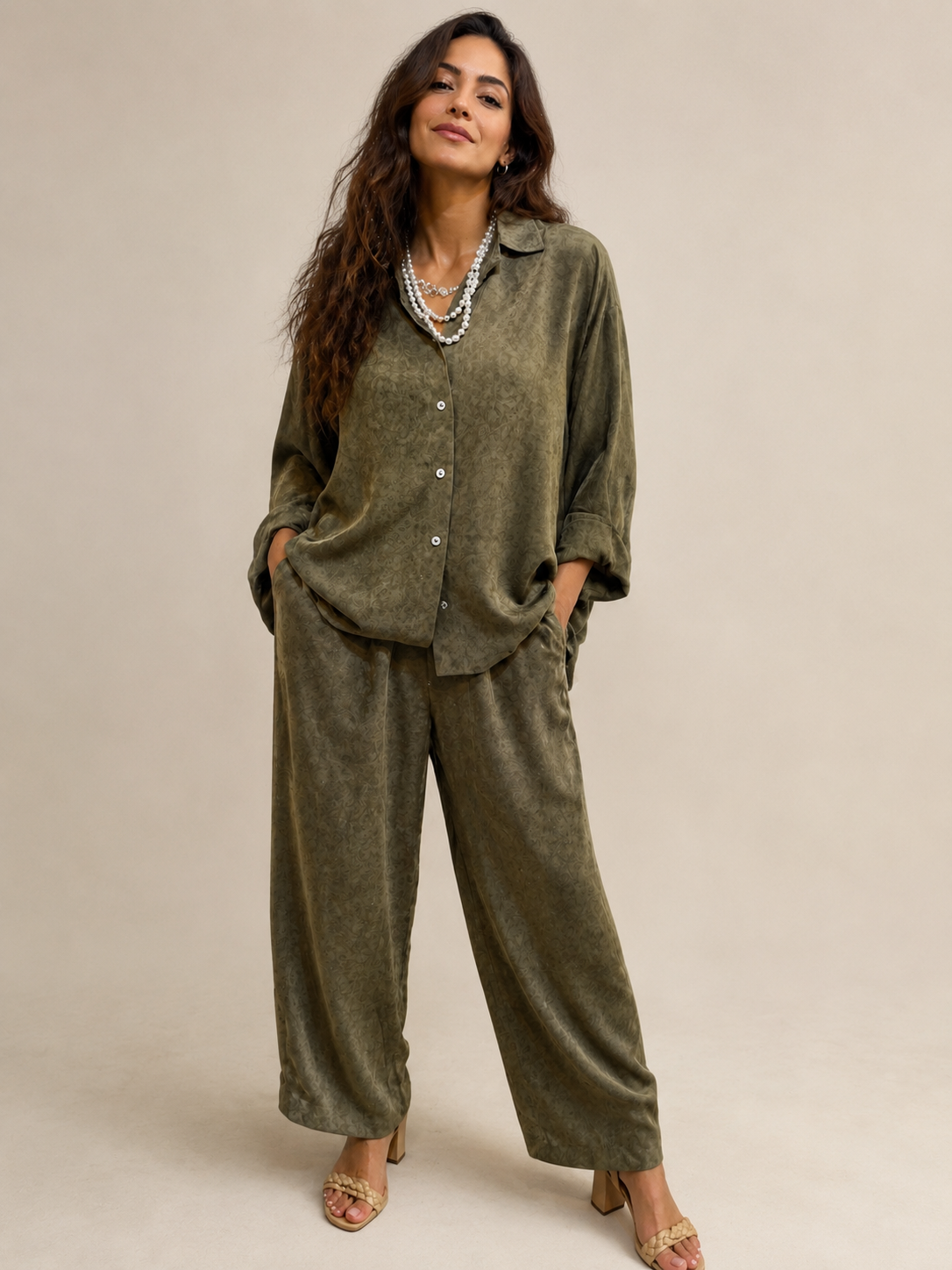 Vintage silk ensemble