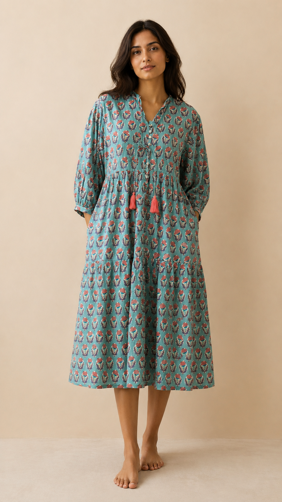 Gina Dress in Teal