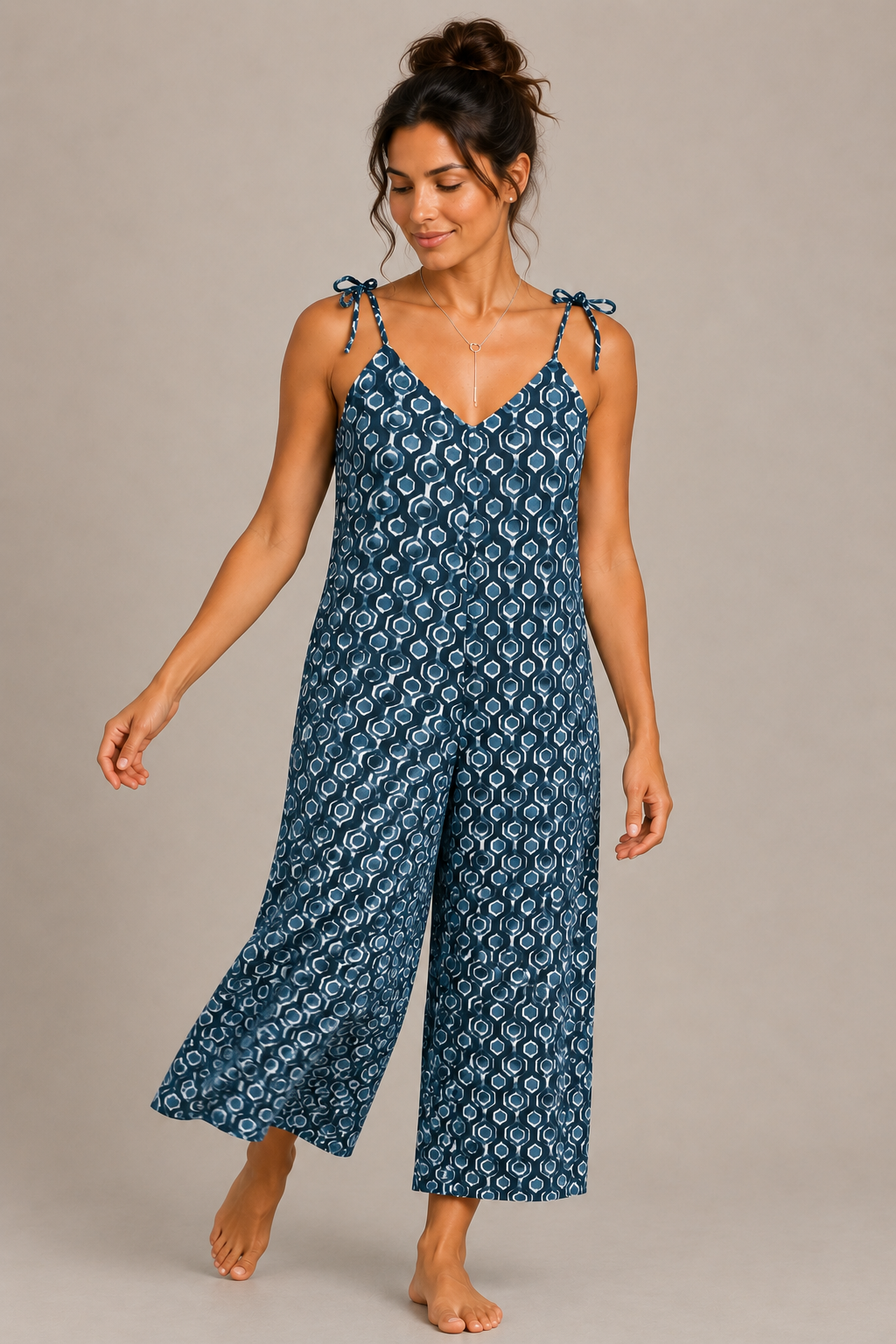 Hand Block Printed Jumpsuit