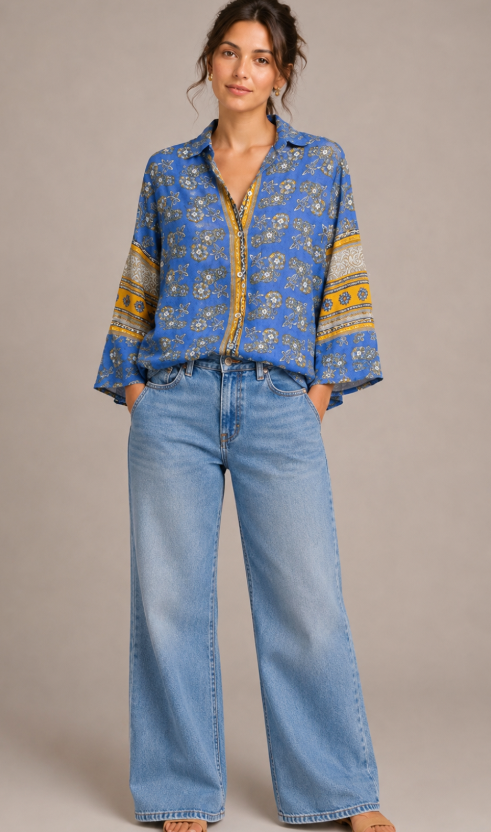 Vintage Silk Button down shirt