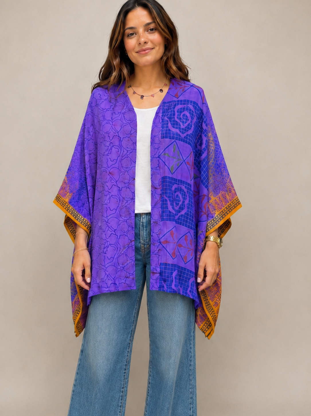 Vintage silk cape