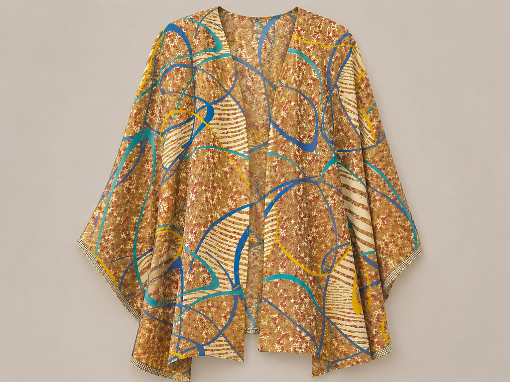 Vintage silk cape