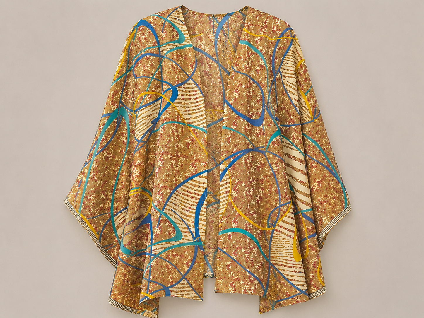 Vintage silk cape