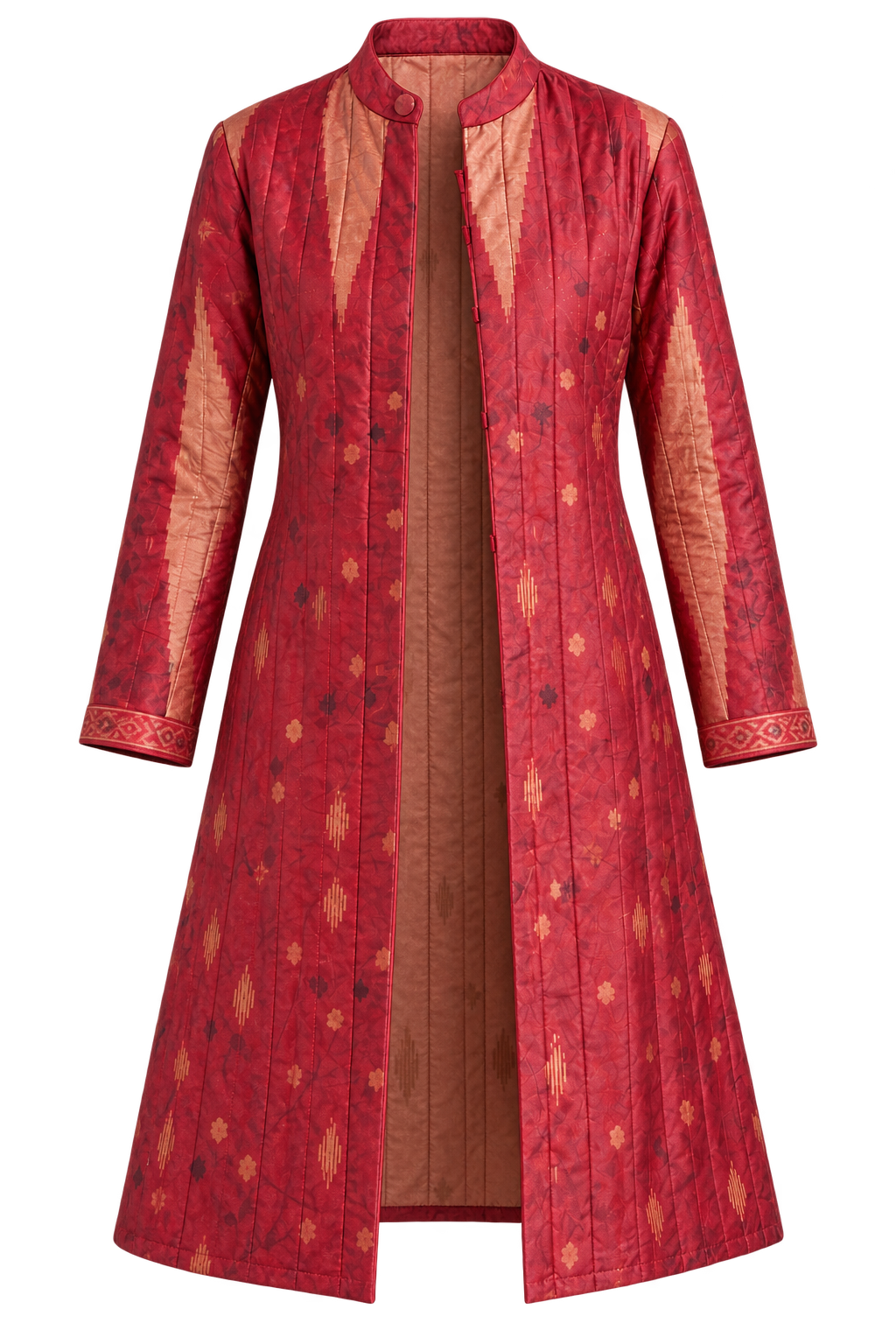 One of kind Silk Hand Quilted Coat
