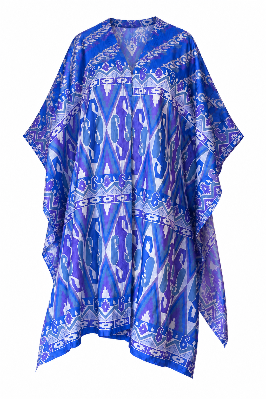One of a kind- Silk Ikat inspired cape
